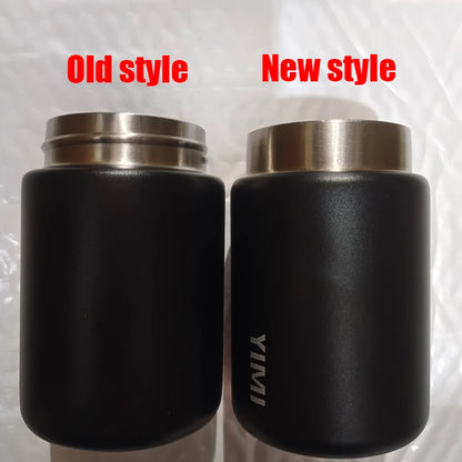 Two black insulated containers labeled 'Old style' and 'New style' on a white background.