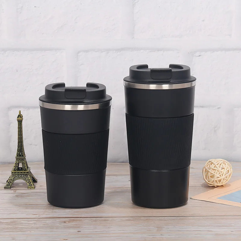 380/510ML Stainless Steel Coffee Cup Non-Slip Travel Thermal Mug