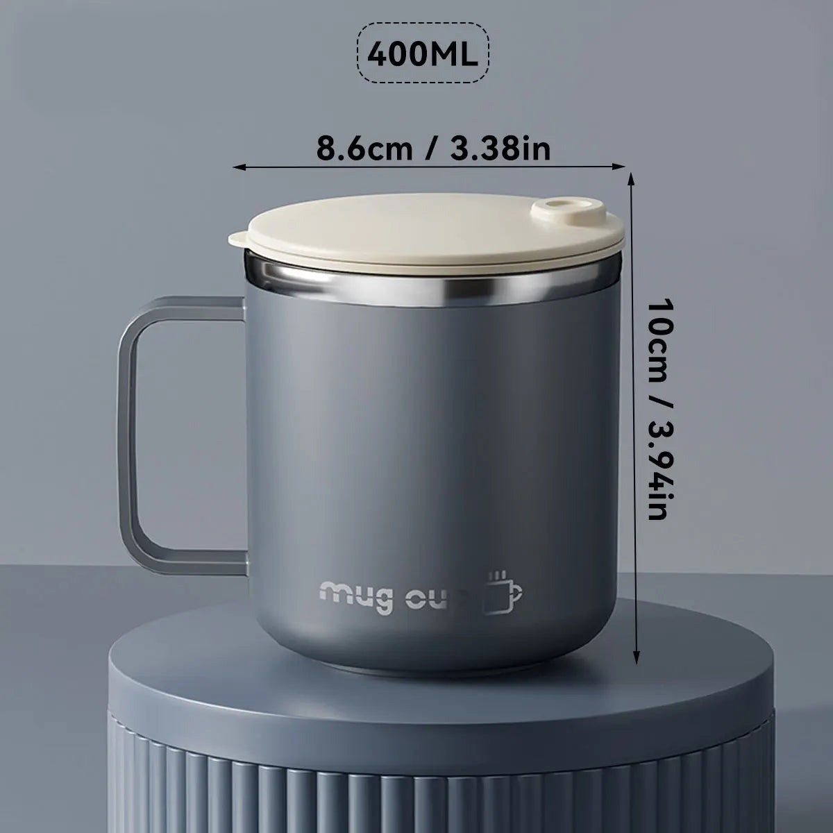 400ML Insulated Coffee Mug 304 Stainless Steel Double Wall Cup