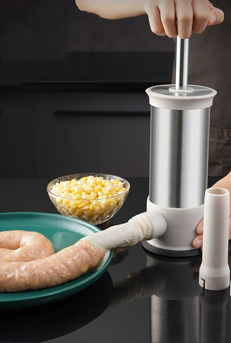 Stainless Steel Sausage Maker Meat Stuffer Homemade Sausage Tool