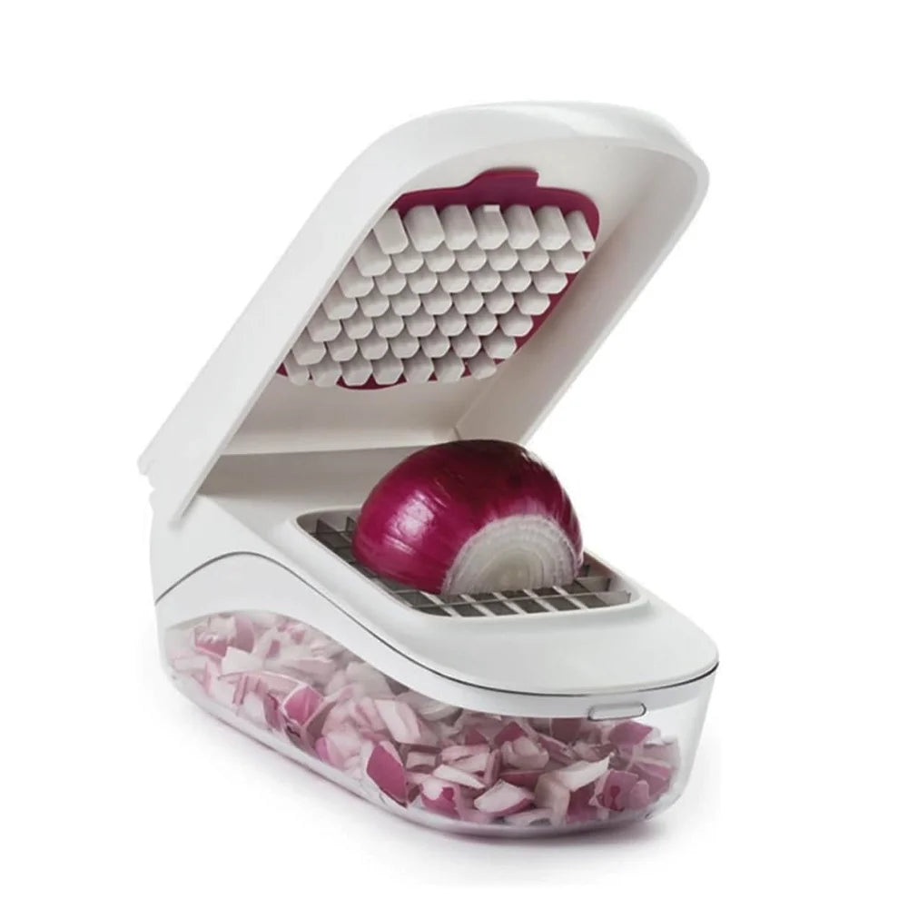 Vegetable Chopper with Storage Container Onion Fruit Dicer Cutter
