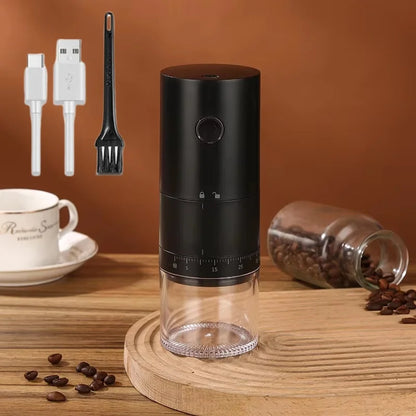 Portable Electric Coffee Grinder 38 Gear Adjustable Bean Grinder